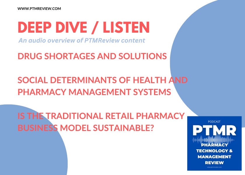 PTMR Podcast Deep Dive | Product Shortage, Social Determinants of Health, and Pharmacy Closures