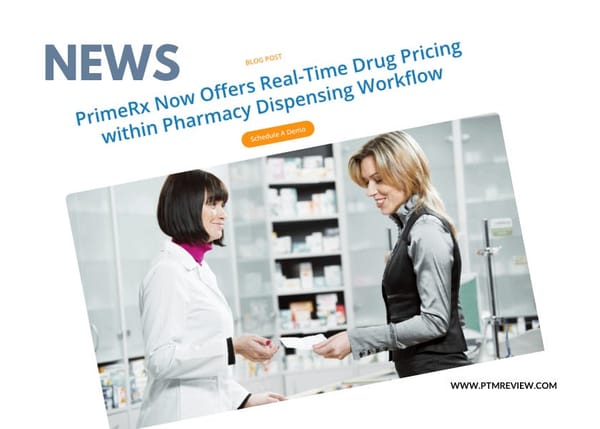 Blog Post | PrimeRx Now Offers Real-Time Drug Pricing within Pharmacy Dispensing Workflow