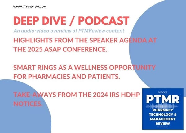 Pharmacy Technology News Deep Dive: Reimbursement And Access Trends, Smart Rings, And The 2024 IRS HDHP Notices